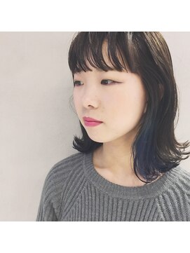 フェンヘアーアイス 中目黒(Fen.hair ici) ボブ　ロブ　ポイントカラー　外ハネ