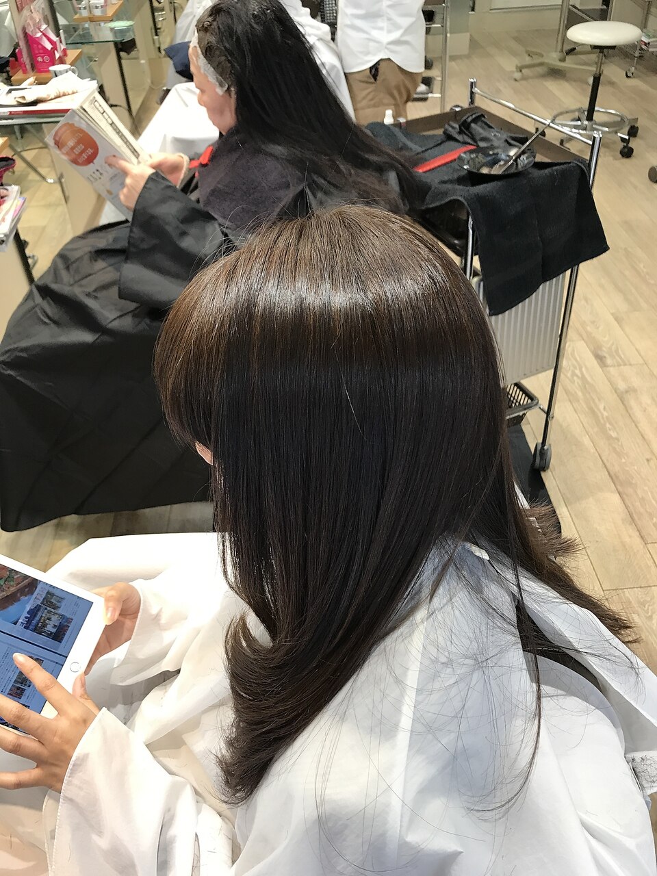 カット＋沁みにくいオーガニックカラー（リタッチ）【青戸/青砥】