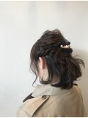 ハーフアップ