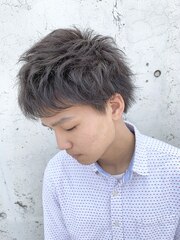 men'sシルバーアッシュウェーブstyle【レーヴ】