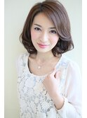 大人フェミニンボブ