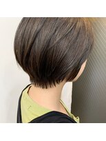 アピューズ ヘアー 梅田(Apiuz Hair) Apiuz Hair　丸みショート×オリーブグレージュ