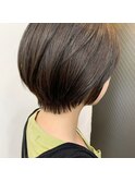 Apiuz Hair 丸みショート×オリーブグレージュ