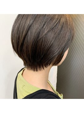 アピューズ ヘアー 梅田(Apiuz Hair) Apiuz Hair 丸みショート×オリーブグレージュ