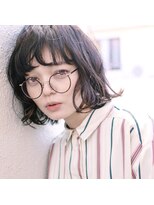 ミット バイ ツリー 吉祥寺(mit by tree)&nbsp;くすみブルーアースカラーニュアンスカールボブルフ