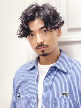 シェア 梅田 バイ ケーツー(SHARE 梅田 by k-two) スタイリング簡単!!メンズヘア/スパイラルパーマ/30代/40代/50代