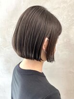 ペスカ 長町南2号店(pesca)&nbsp;オリーブブラウン × ミニボブ (ブリーチなし) OIKAWA