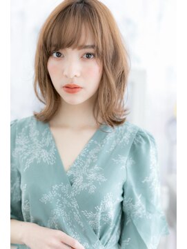 ミック 日暮里店(miq) 無造作パーマ×カーキベージュ外ハネカールウルフボブc1