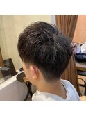 メンズショートxゆるパーマ