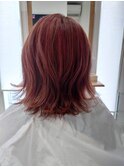 外ハネボブ ピンク