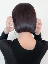 アイティーバイアルバム 藤沢店(IT by ALBUM)&nbsp;ミニボブ_チェリーブラウンフェミニンロング_ba402682