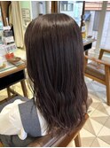 ピンクラベンダーグレージュ☆暗髪　ダークカラー グレージュ
