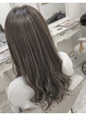 グレージュハイライト