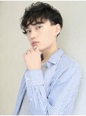 【buZonブゾン】メンズショートマッシュ×リッジパーマ