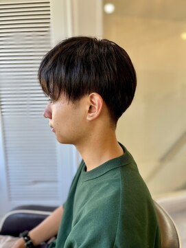 ソイクフ(SOY KUFU) MEN’S HAIR マッシュパーマアッシュブラックカルマパーマ