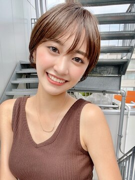 アイドットプラス 表参道(i.+omotesando) 小顔ヘアふんわりショート簡単スタイリングブリーチなしカラー