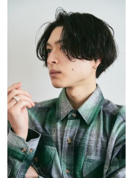 サンド 鹿児島中央(sand) @sei___sandメンズショート/メンズカット/センターパート/鹿児島