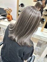 ブレンド 渋谷(BLend)&nbsp;前髪アンブレラカラーこなれミディイメチェンウェーブパーマ