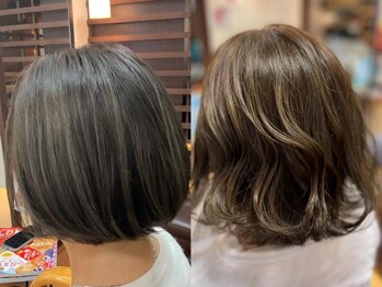 ヘアーコンセプト イロエンピツ(HAIR CONCEPT IROENPITSU)の写真/【岸和田駅徒歩3分】大人のオシャレを応援します♪白髪をしっかりカバーしつつ、透明感が手に入る◎