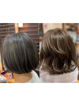 【岸和田駅徒歩3分】大人のオシャレを応援します♪白髪をしっかりカバーしつつ、透明感が手に入る◎