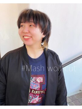 レゴリスヘアークリエイティブブランド(Regolith hair creative brand) マッシュウルフ/レイヤーカット/襟足カラー/ブリーチカラー