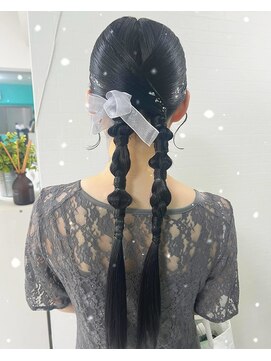 ヘアセット専門店 ナゴミ 池袋店(nagomi) ツイン編みおろし