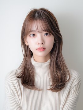 エフフォーユアヘアー 北方店(F for your hair) ロング内巻きレイヤー