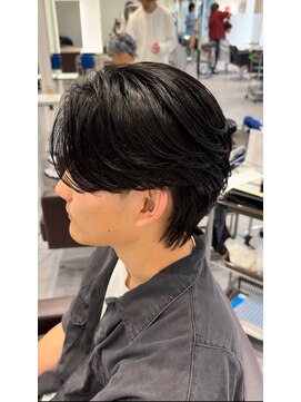 オーシャントーキョーセンダイ(OCEAN TOKYO SENDAI) フェザーショートニュアンスパーマセンターパートツーブロック