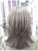 白髪ぼかしハイライト