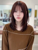 バサ 江古田店(BASSA)&nbsp;ピンクカラー/ナチュラルレイヤー/ミディアム【Runa】