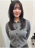 ハッシュカット×ダークグレー