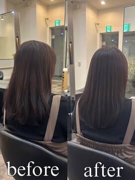ドラン 梅田店(DRAN) 【DRAN梅田店】広がり・パヤ毛を自然に抑える髪質改善カラー