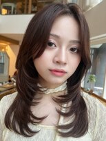 バイオレット 表参道店(Violet) ハッシュカットミディアムレイヤーシャギーココアブラウンIB-60