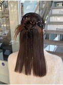 カチモリハーフアップスタイル◯