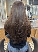 イメチェンヘアスタイルピンクベージュ前髪カタログ博多学割ボブ