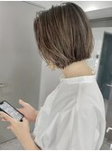 外ハネボブ×ラテグレージュ
