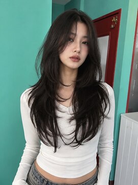 モルト 麻生(molt) ワンホンハイレイヤーカット 韓国ヘア