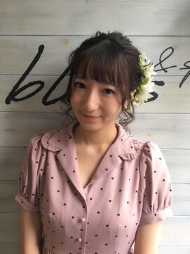 ブレス ヘアアンドスパ 湘南台(bless hair spa) ゆるふわシニヨン