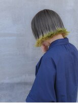 ホワイトルーム(White Room) グレー+イエローの裾カラー