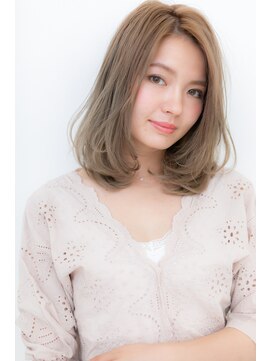 カバーヘア ブリス 上尾西口店(COVER HAIR bliss) 外国人風無造作毛先パーマの小顔セミディZ上尾10代20代30代