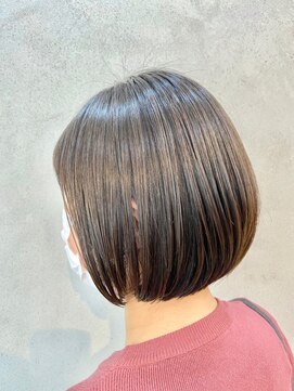 ムク 新宿(muc) ミニウルフ/テラコッタ/デジタルパーマ/くすみブルー[新宿]