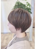 ショートボブ×ハイライト