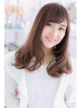 ミック 日暮里店(miq) ミルクティーピンク大人かわいいエアストレートa1