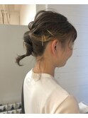 アレンジが映えるインナーカラー