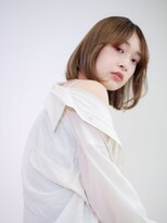 バサ 保谷店(BASSA)&nbsp;☆大人可愛いミルクティー×ナチュラルボブ☆［保谷］