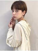 ３０代　手入れ簡単　マッシュショート　ヘアスタイル　ショート