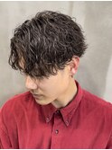 【お客様メンズヘア】波巻きセンターパート［渋谷駅/メンズ］