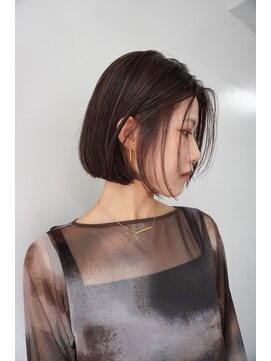 ヒメル(HML U/2A) 大人モードボブ　/ まろやかカラー/秋カラー/ココアカラー