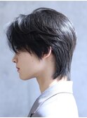 センターパートウルフ【毛流れショート】韓国ヘア