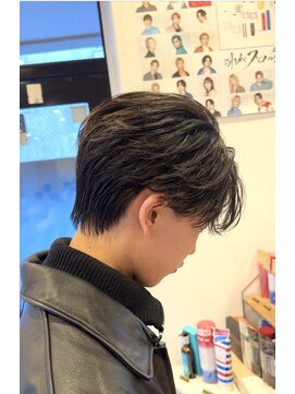 オーシャントーキョー サニー 原宿(OCEAN TOKYO Sunny) ニュアンスパーマカルマパーマセンターパート毛流れ